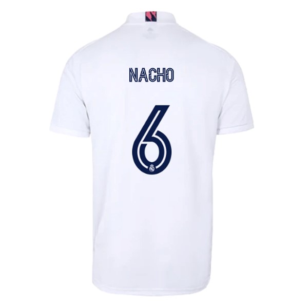 Maglia Real Madrid Prima NO.6 Nacho 20/21 Bianco